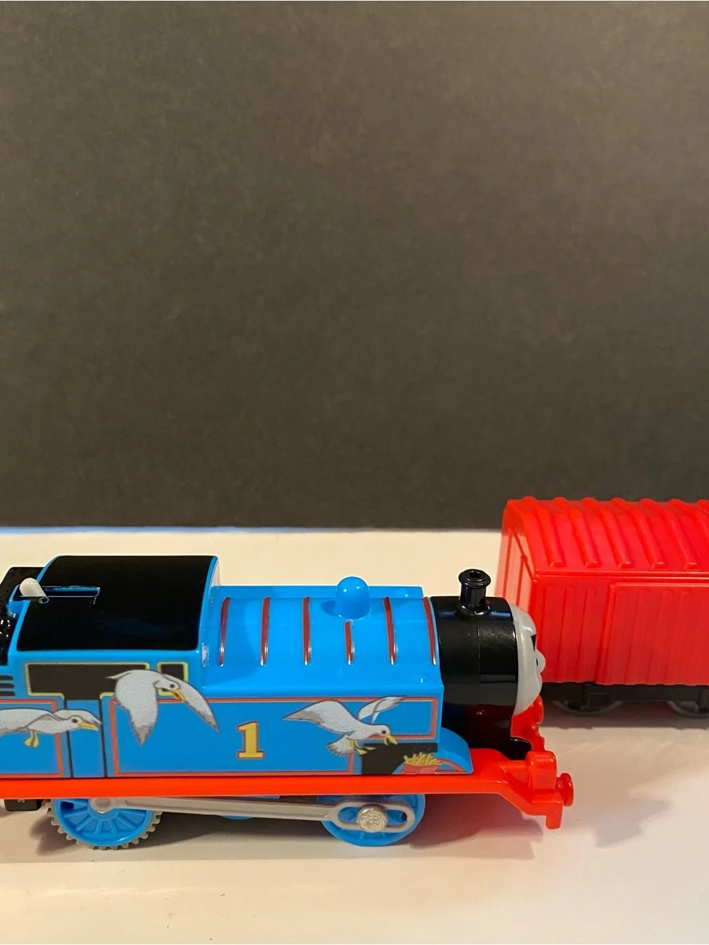 Trackmaster Thomas the Tank Engine with Red Car and Board Book Bundle
